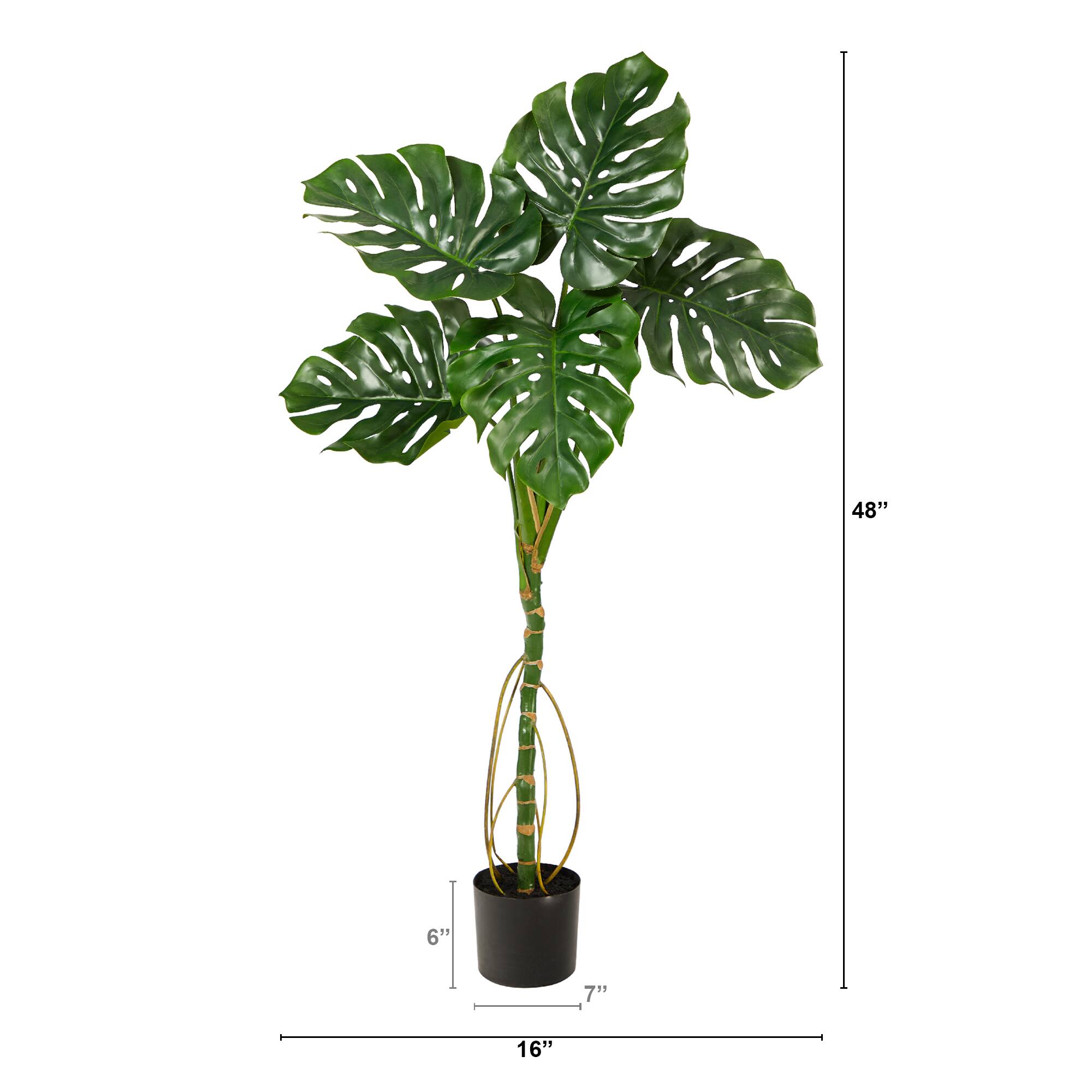 4ft. Potted Monstera Artificial Tree
